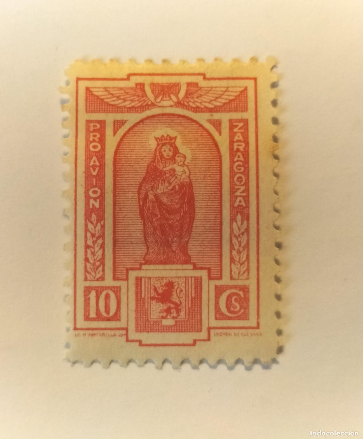 Sellos: SELLO LOCAL ZARAGOZA - GUERRA CIVIL - 1936