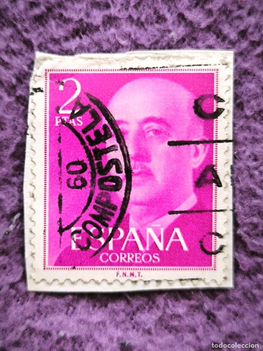 Sellos: Sello Espa&ntilde;a 2 Pesetas General Franco Cl&aacute;sico Filatelia Coleccionismo