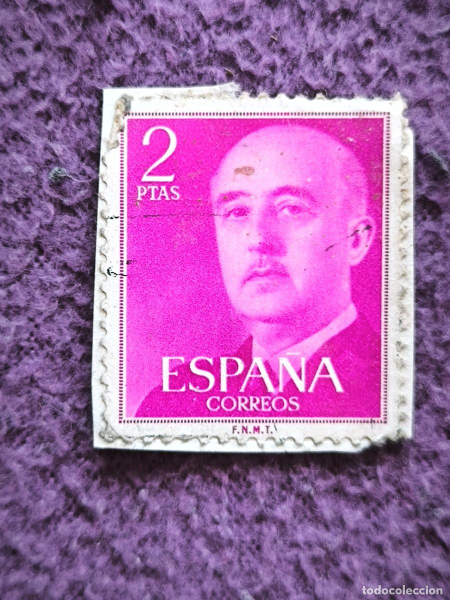 Sellos: Sello Espa&ntilde;a 2 Pesetas General Franco Cl&aacute;sico Filatelia Coleccionismo