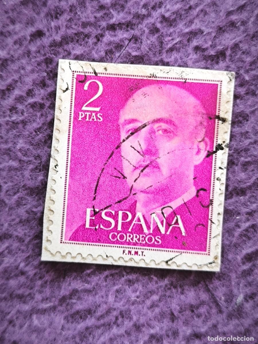 Sellos: Sello Espa&ntilde;a 2 Pesetas General Franco Cl&aacute;sico Filatelia Coleccionismo