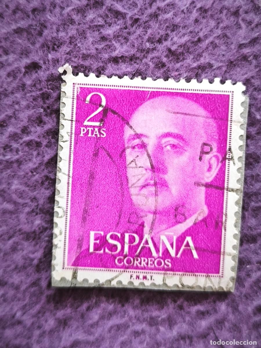 Sellos: Sello Espa&ntilde;a 2 Pesetas General Franco Cl&aacute;sico Filatelia Coleccionismo