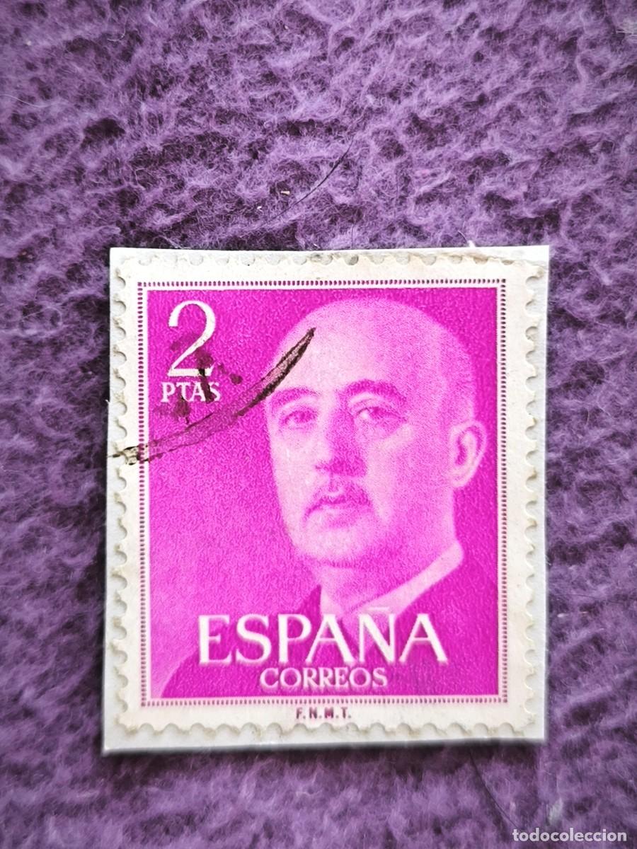 Sellos: Sello Espa&ntilde;a 2 Pesetas General Franco Cl&aacute;sico Filatelia Coleccionismo