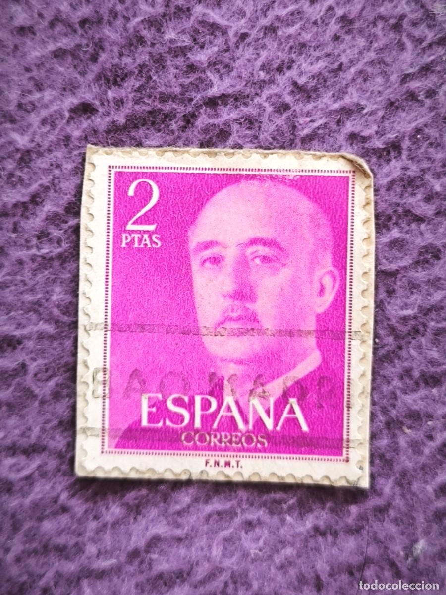 Sellos: Sello Espa&ntilde;a 2 Pesetas General Franco Cl&aacute;sico Filatelia Coleccionismo