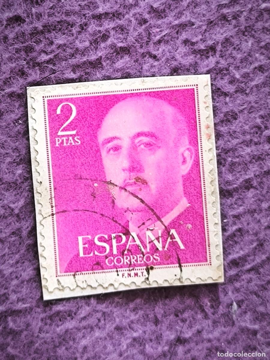 Sellos: Sello Espa&ntilde;a 2 Pesetas General Franco Cl&aacute;sico Filatelia Coleccionismo