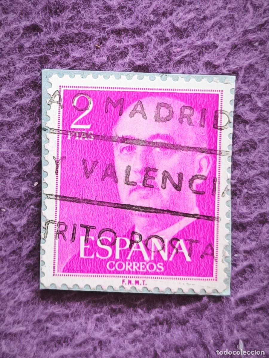Sellos: Sello Espa&ntilde;a 2 Pesetas General Franco Cl&aacute;sico Filatelia Coleccionismo