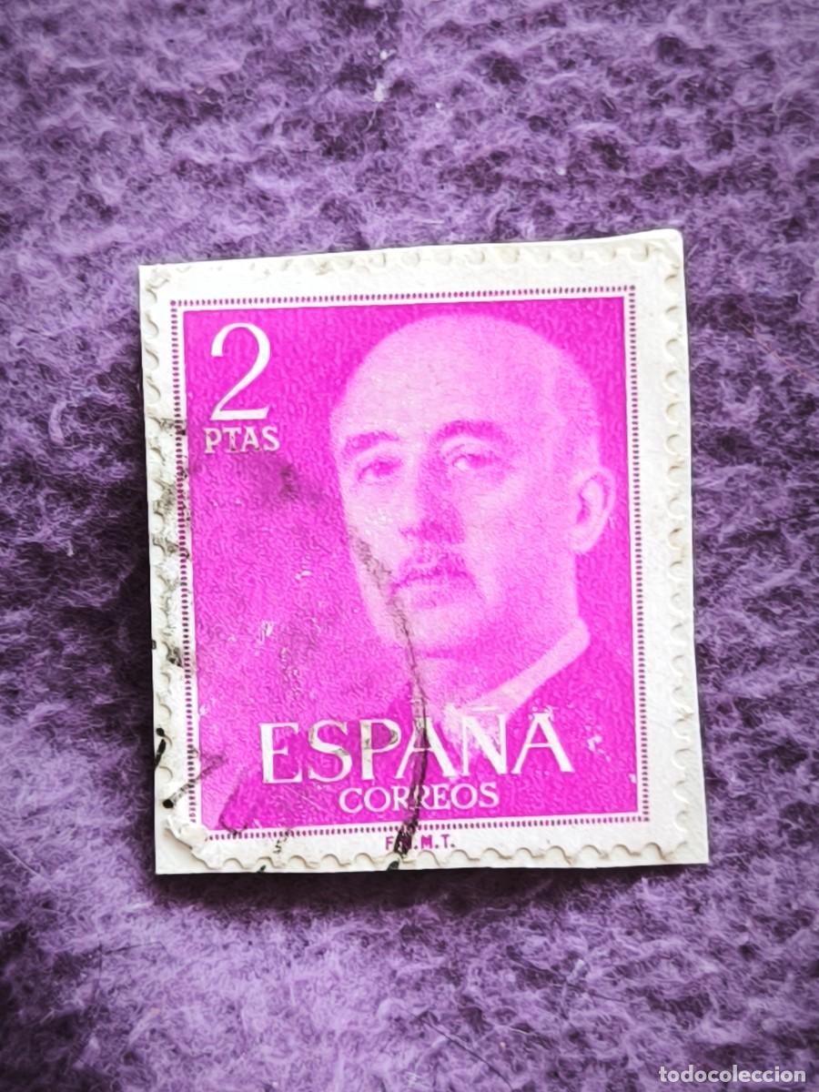 Sellos: Sello Espa&ntilde;a 2 Pesetas General Franco Cl&aacute;sico Filatelia Coleccionismo