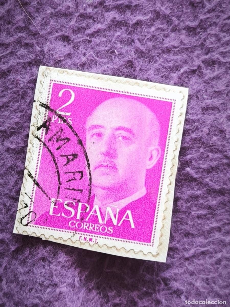 Sellos: Sello Espa&ntilde;a 2 Pesetas General Franco Cl&aacute;sico Filatelia Coleccionismo