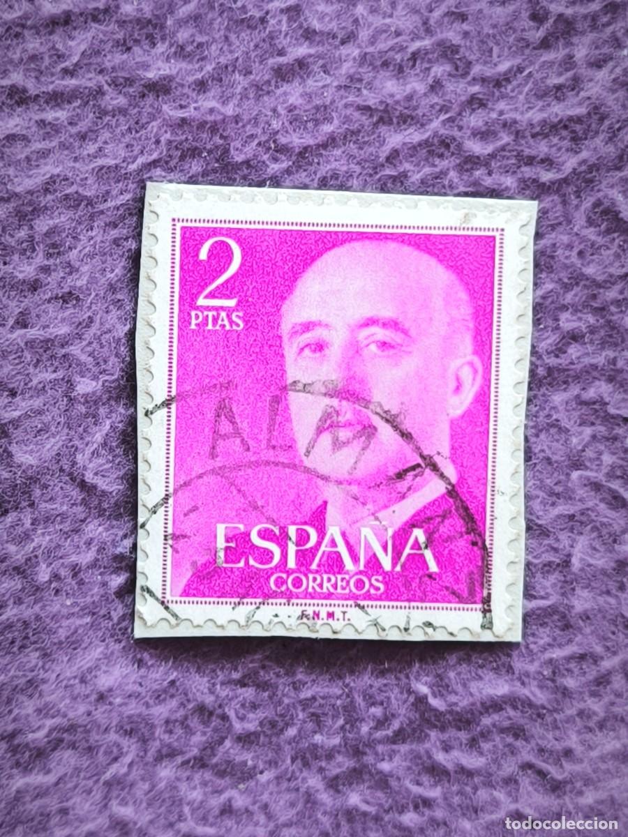 Sellos: Sello Espa&ntilde;a 2 Pesetas General Franco Cl&aacute;sico Filatelia Coleccionismo