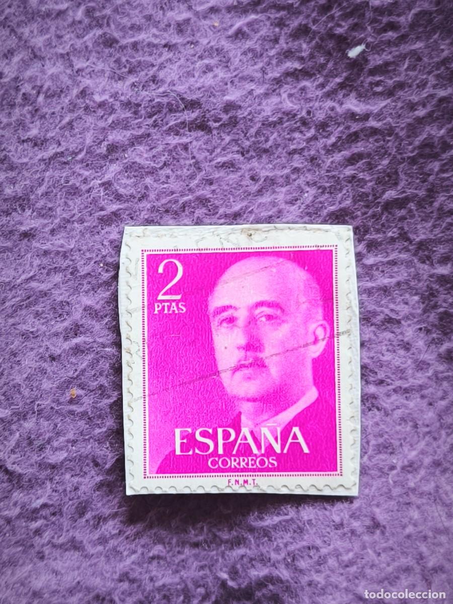 Sellos: Sello Espa&ntilde;a 2 Pesetas General Franco Cl&aacute;sico Filatelia Coleccionismo