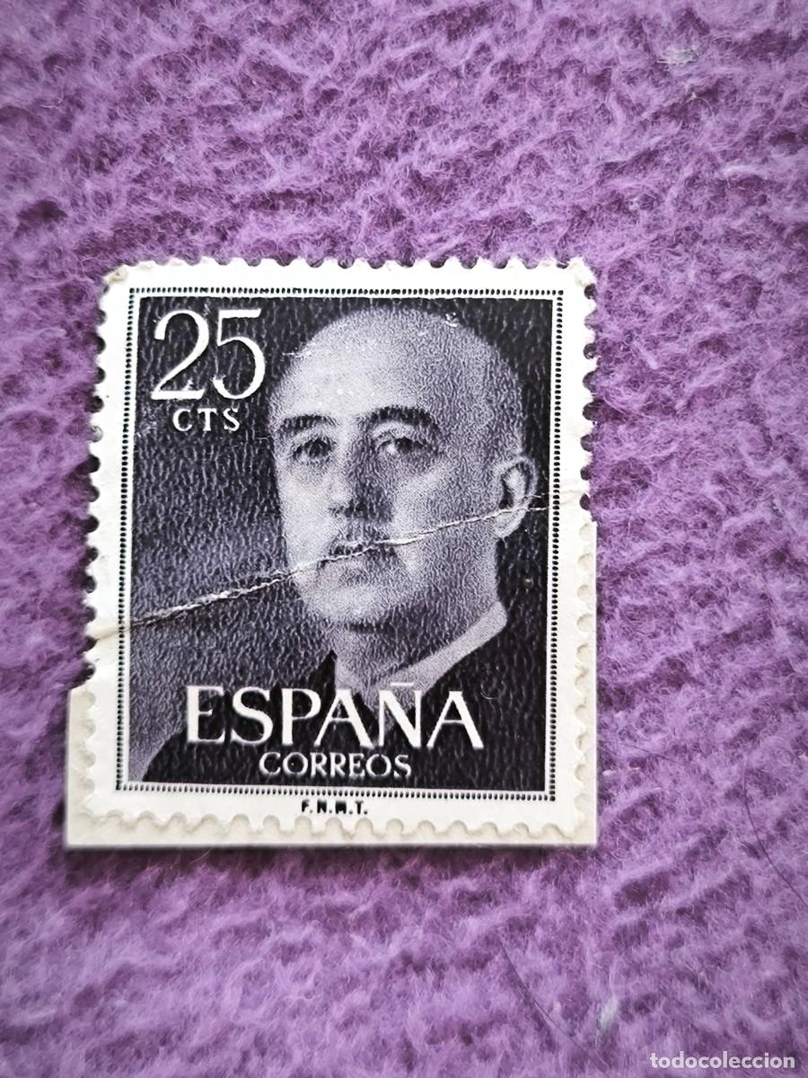 Sellos: Sello Espa&ntilde;a 25 C&eacute;ntimos Francisco Franco | Correos | Filatelia Espa&ntilde;ola
