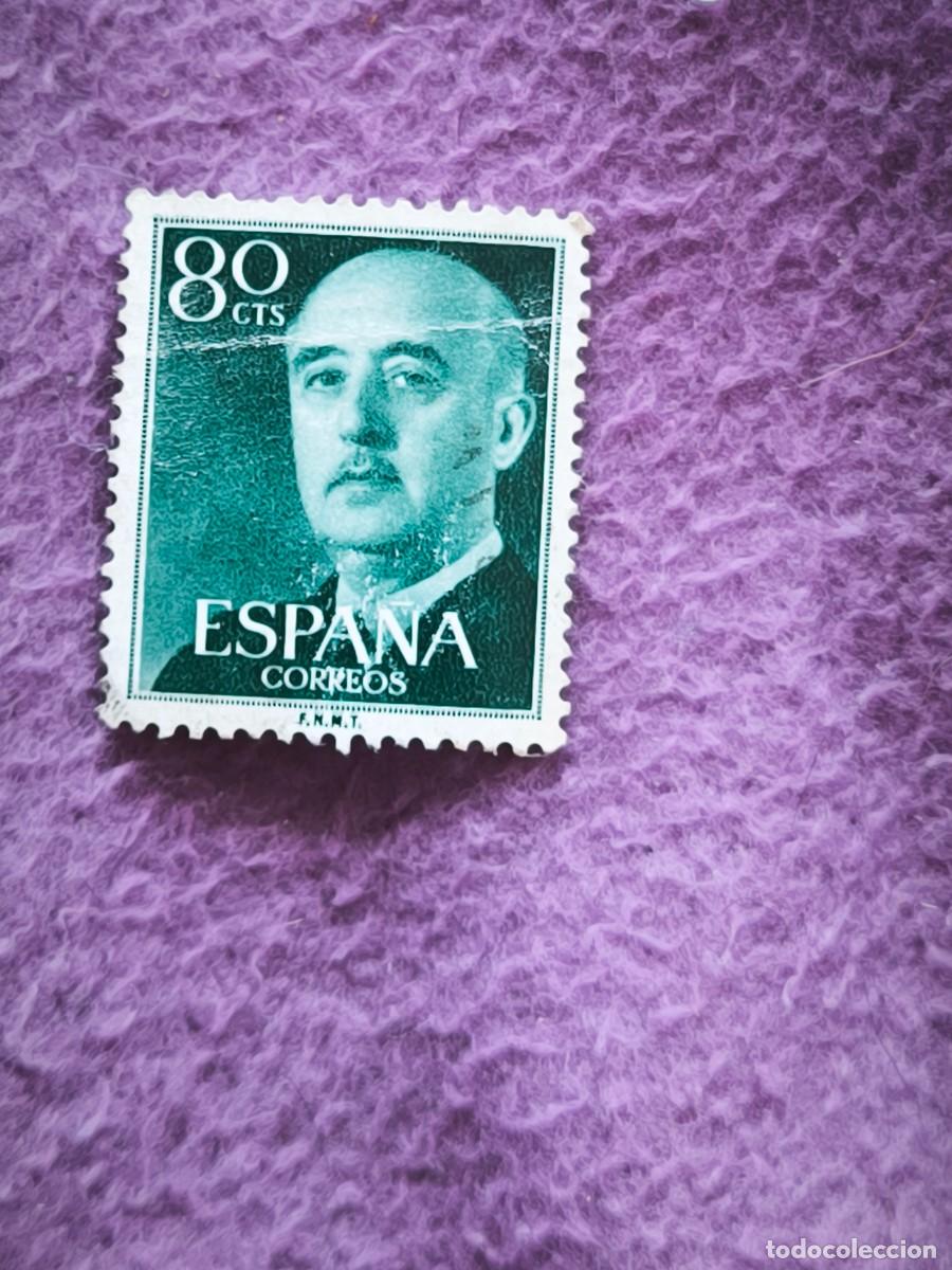 Sellos: Sello De Espa&ntilde;a 80 Cts Francisco Franco Cl&aacute;sico Para Coleccionistas De Filatelia