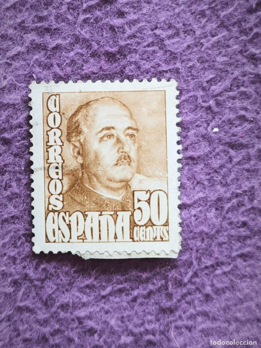 Sellos: Sello Espa&ntilde;a 50 C&eacute;ntimos Francisco Franco Cl&aacute;sico Para Coleccionistas De Filatelia