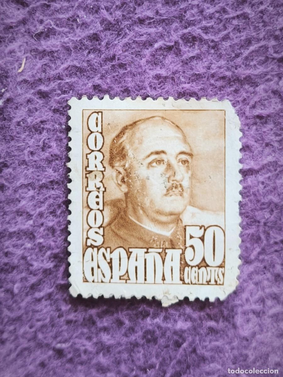 Sellos: Sello Espa&ntilde;a 50 C&eacute;ntimos Francisco Franco Cl&aacute;sico Para Coleccionistas De Filatelia