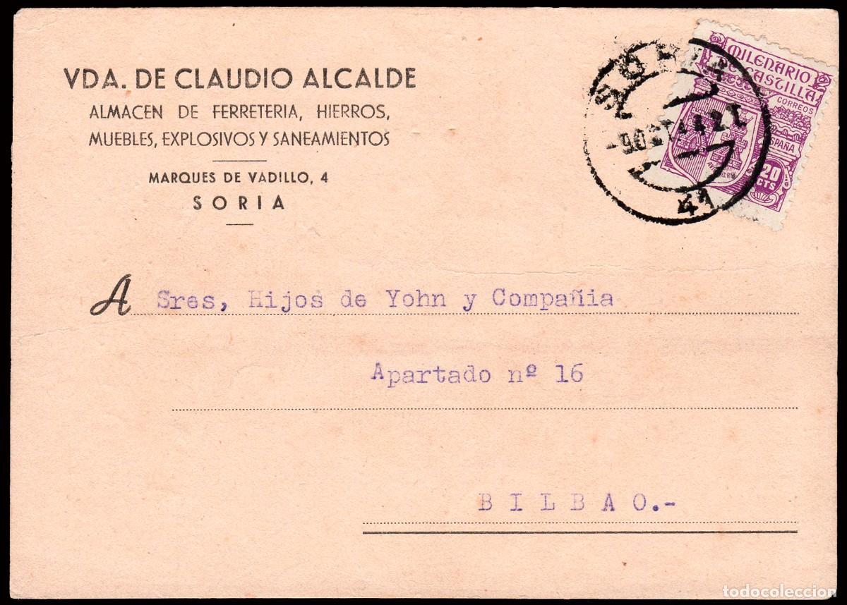 Sellos: Soria- Edi o TP 980 - Postal Mat &rdquo;Soria 07/Oct./44&rdquo;