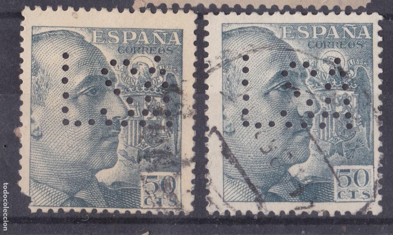 Sellos: AA2-FRANCO x 2 Sellos PERFORADOS LSA . Raros