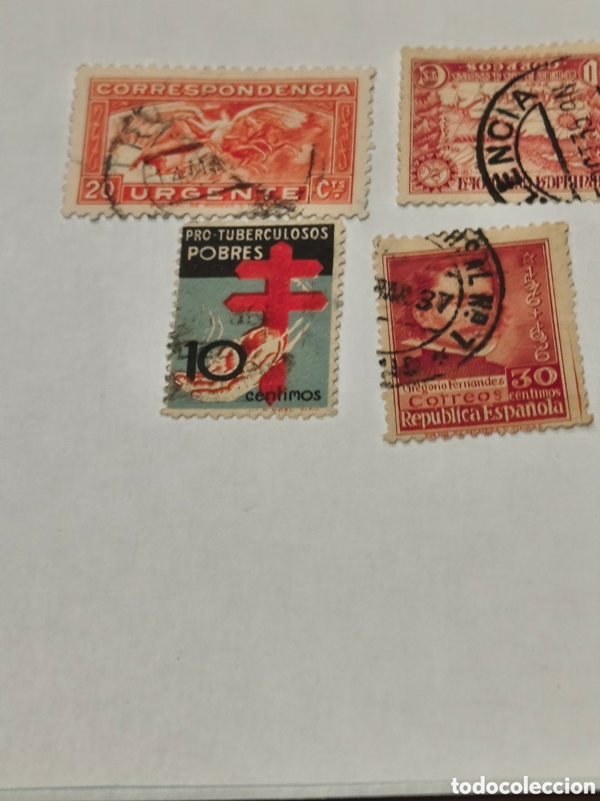 Sellos: 4 sellos usados 1 centenario de Espa&ntilde;a ver las imagenes