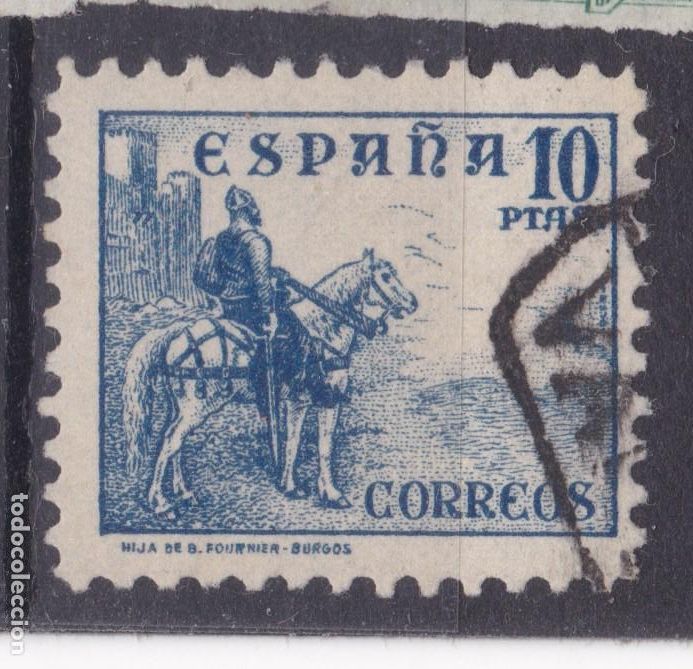 Sellos: AA4- CID 10 Ptas Edifil 831 usado . LUJO