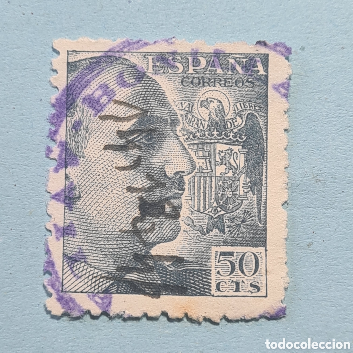 Sellos: CARTERIA ESPECIAL - BONILLA DE LA SIERRA (AVILA) - FRANCO EDIFIL 1053