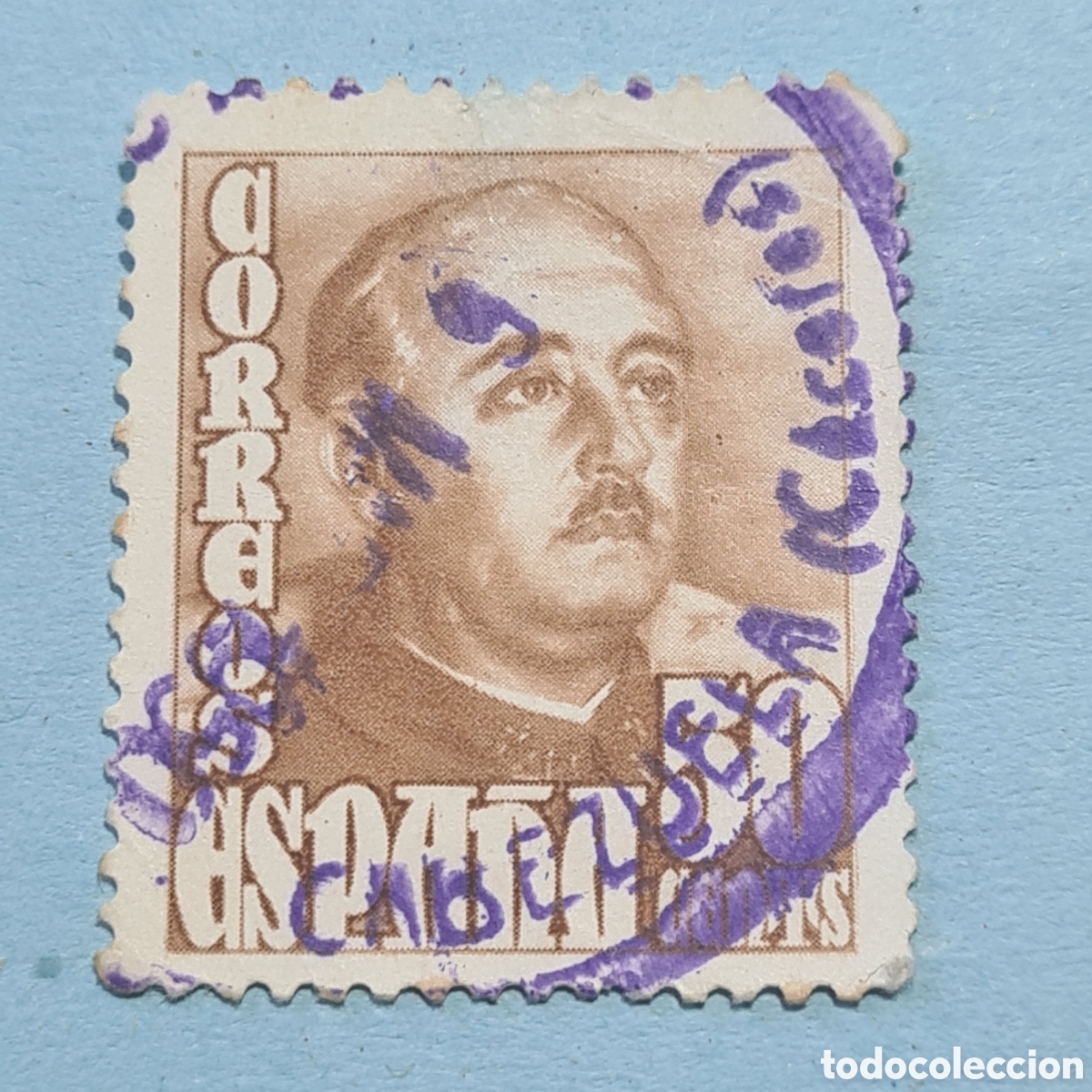 Sellos: CARTERIA ESPECIAL - CABEZUELA (CACERES) - FRANCO EDIFIL 1022