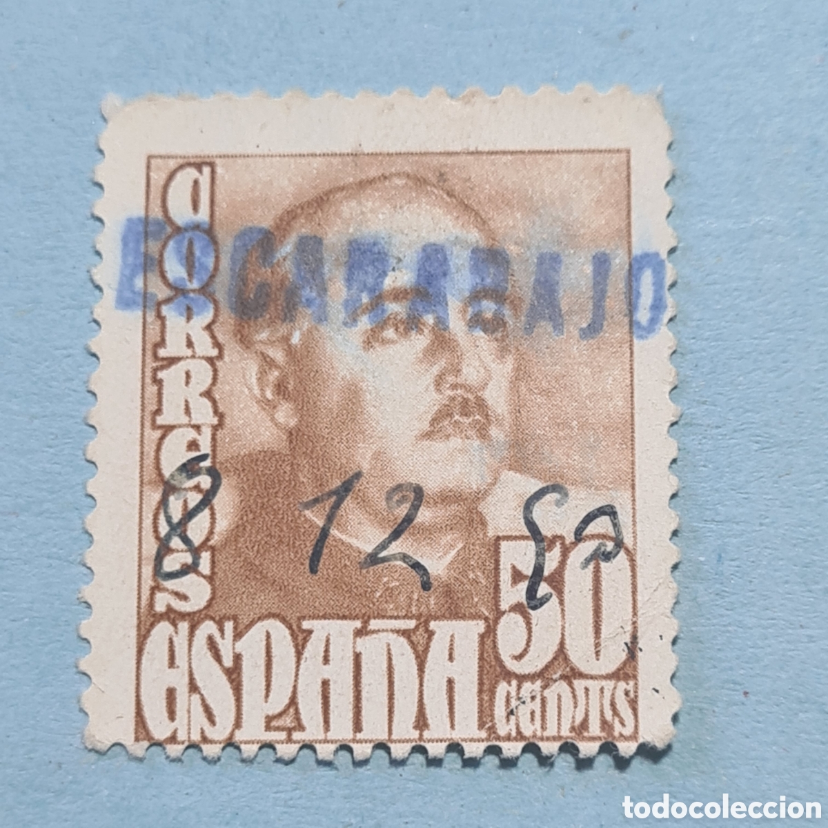 Sellos: CARTERIA ESPECIAL - ESCARBAJOSA DE CUELLAR (SEGOVIA) - FRANCO EDIFIL 1022