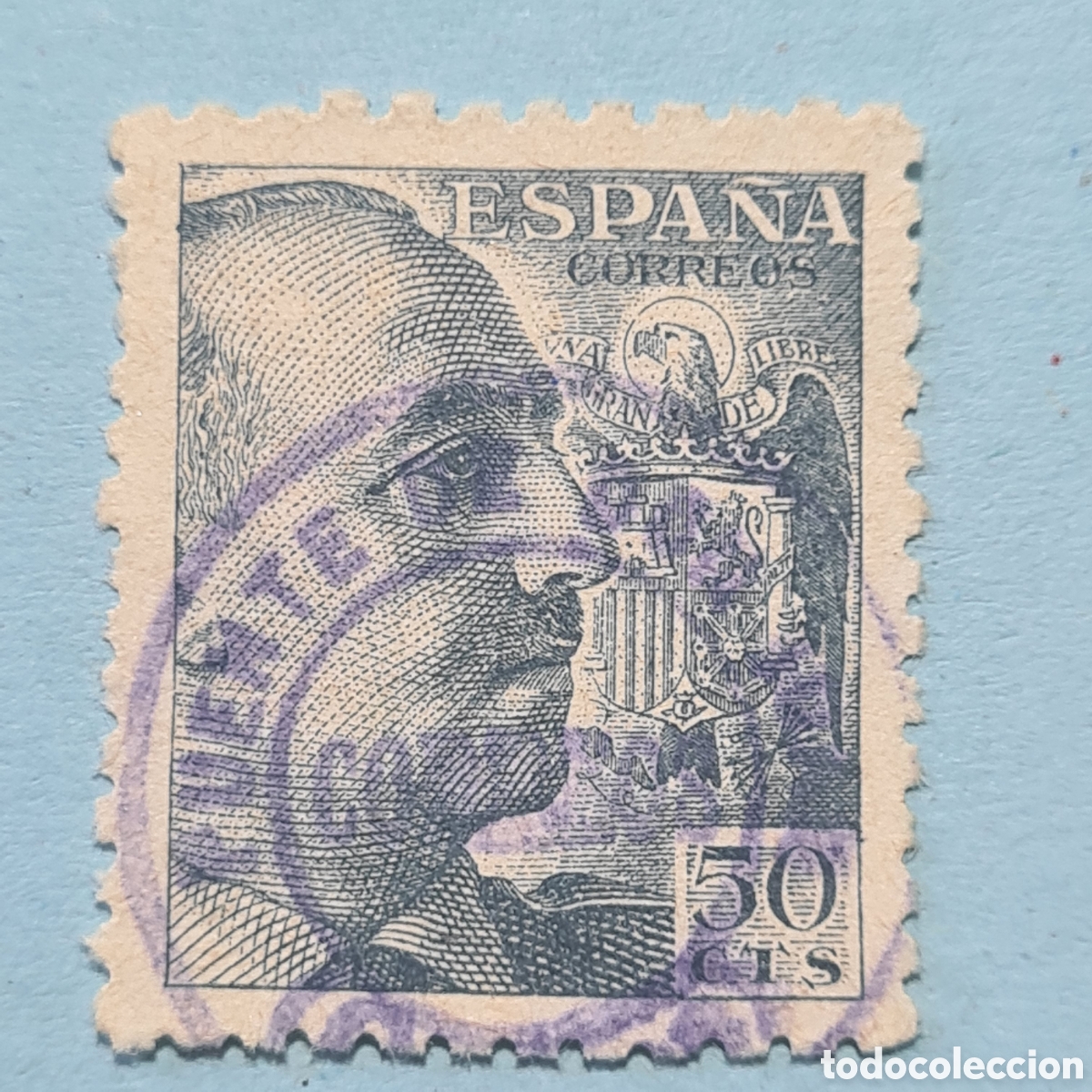 Sellos: CARTERIA ESPECIAL - PUENTE DE DON JUAN (CUENCA) - FRANCO EDIFIL 1053