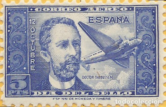 Sellos: Edifil 983 AUTENTICO sello MNH Doctor Thebussem Espa&ntilde;a 1944