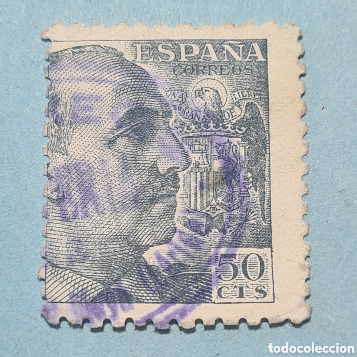 Sellos: CARTERIA ESPECIAL - VILANOVA DE MEYA (LERIDA) - FRANCO EDIFIL 927