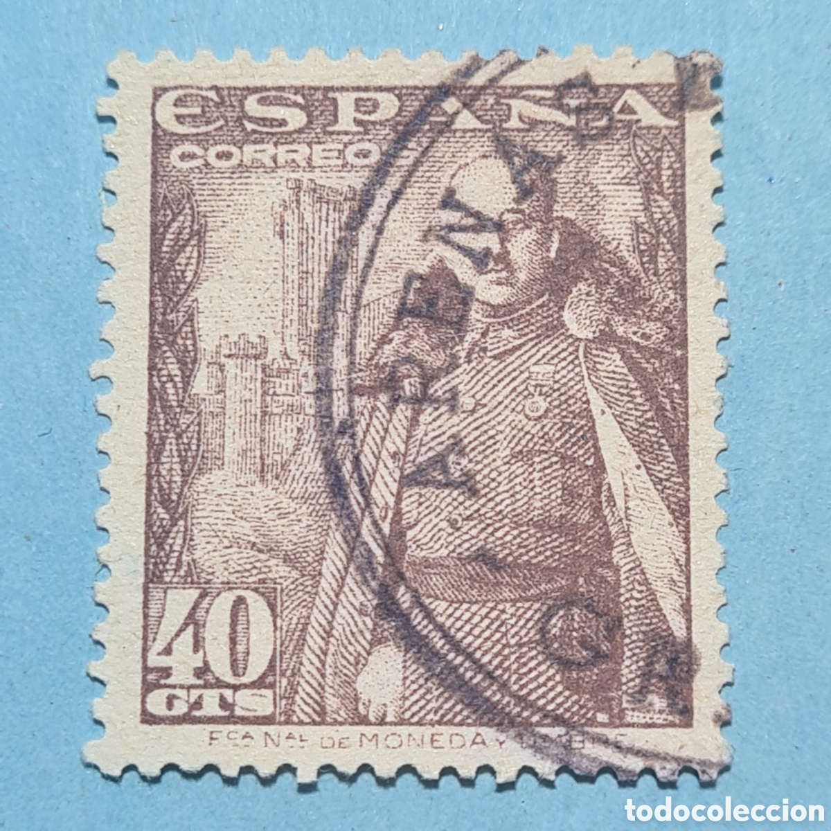 Sellos: CARTERIA ESPECIAL - ARENAS (GRANADA) - FRANCO EDIFIL 1027