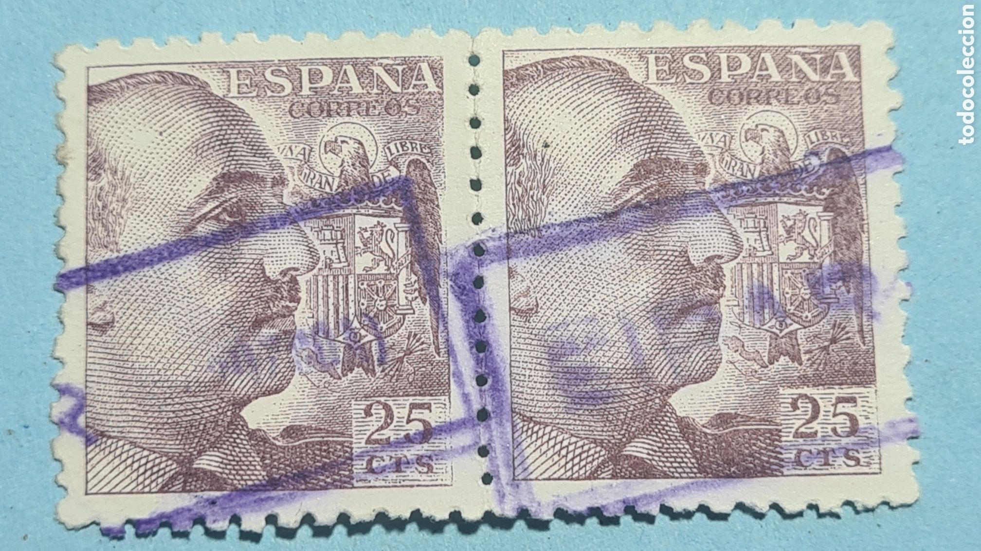 Sellos: CARTERIA ESPECIAL - EIBAR (GUIPUZCOA) - FRANCO EDIFIL 923 - PAREJA