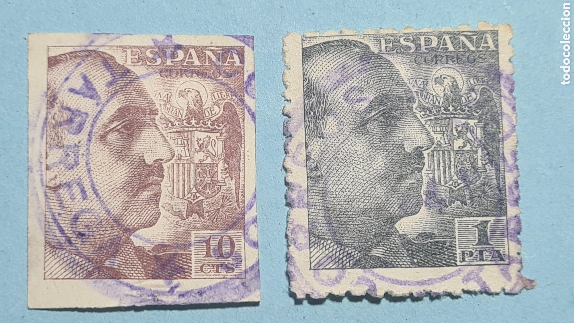 Sellos: CARTERIA ESPECIAL - TARREGA (LERIDA) - FRANCO 2 SELLOS EDIFIL 888 + 931