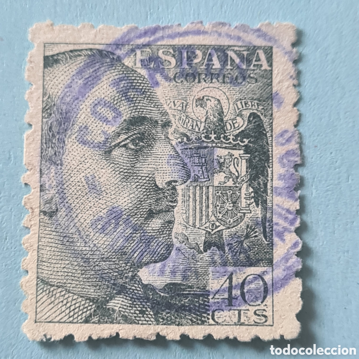 Sellos: CARTERIA ESPECIAL - SERRA DE ALMOS (TARRAGONA) - FRANCO 40 CTS. EDIFIL 925