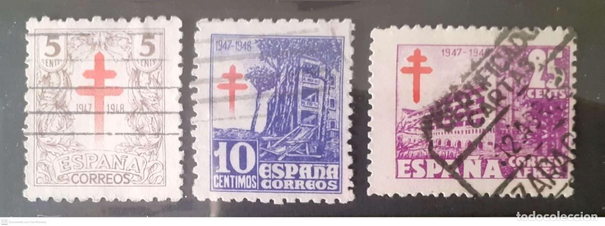 Sellos: ESPA&Ntilde;A n&ordm; 1017/19&ordm; Pro Tuberculosos. Serie completa