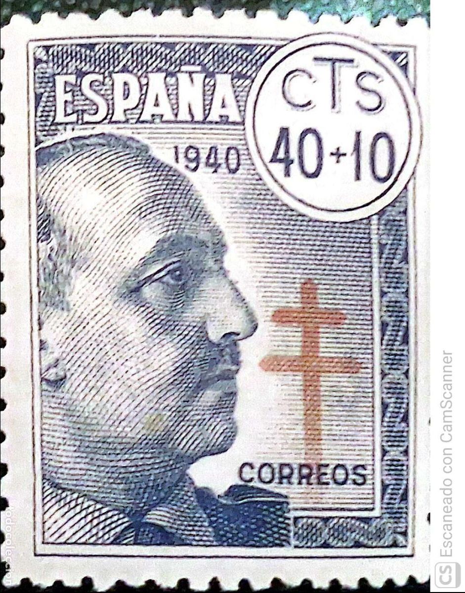 Sellos: Espa&ntilde;a. 938 Pro Tuberculosos: Cruz de Lorena en rojo. 1940. Sellos nuevos y numeraci&oacute;n Edifil.