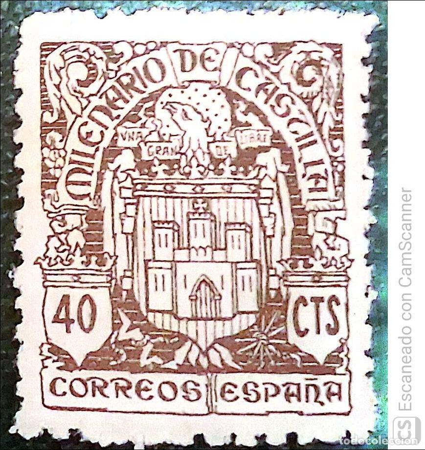Sellos: Espa&ntilde;a. 975 Milenario de Castilla: Castilla. 1944. Sellos nuevos y numeraci&oacute;n Edifil.