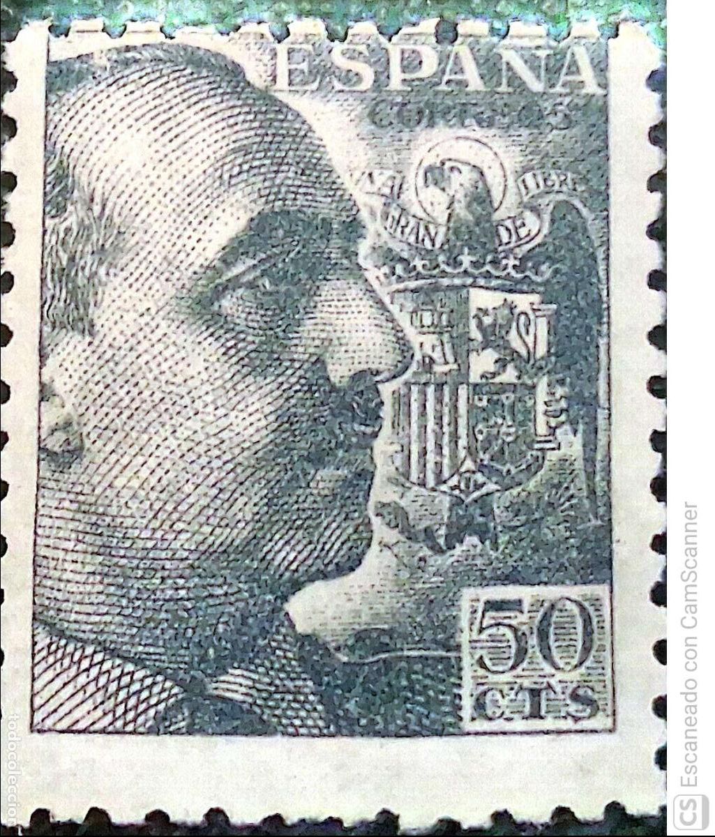 Sellos: Espa&ntilde;a. 927 General Franco. 1940/45. Sellos nuevos y numeraci&oacute;n Edifil.