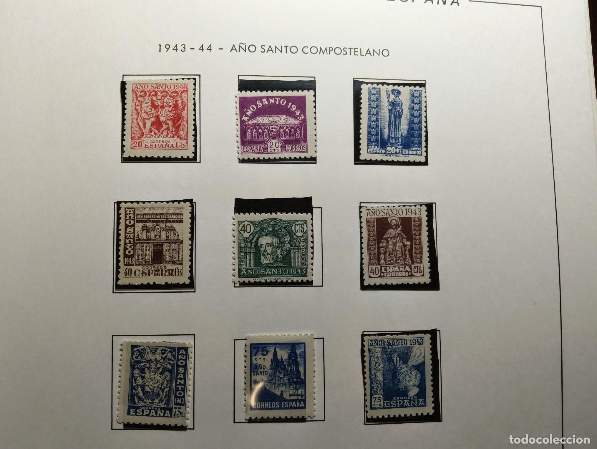 Sellos: CORREOS ESPA&Ntilde;A - Edifil 961/69 969 serie completa sellos nuevos 1943 1944 A&ntilde;o Santo Compostelano