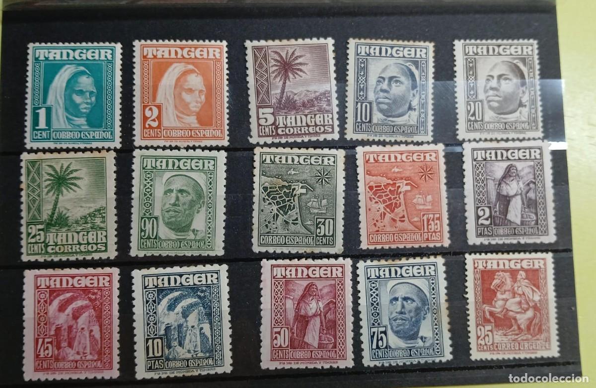 Sellos: Ocupaci&oacute;n Espa&ntilde;ola de Tangar 1948 -1951 Paisajes y lugare&ntilde;os. MH