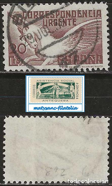 Sellos: ESPA&Ntilde;A 1937. EDIFIL 832. SERIE COMPLETA &rdquo;PEGASO CON PI&Eacute; DE IMPRENTA&rdquo;. USADO.