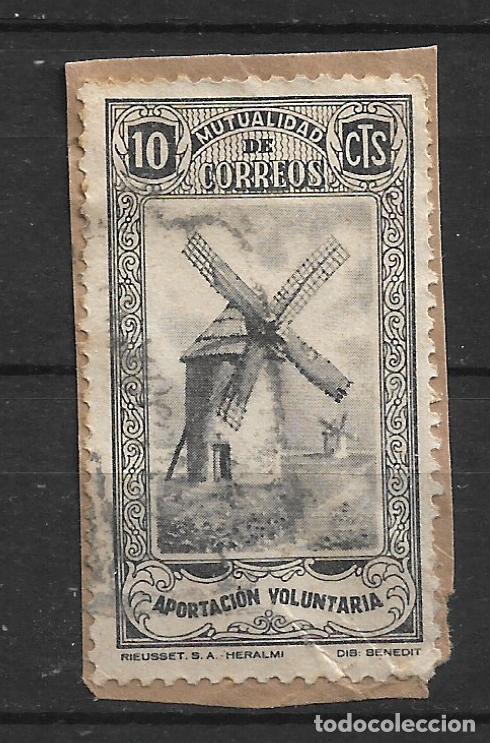 Sellos: espa&ntilde;a 1947 mutualidad de correos 10 cts usado - 1/22
