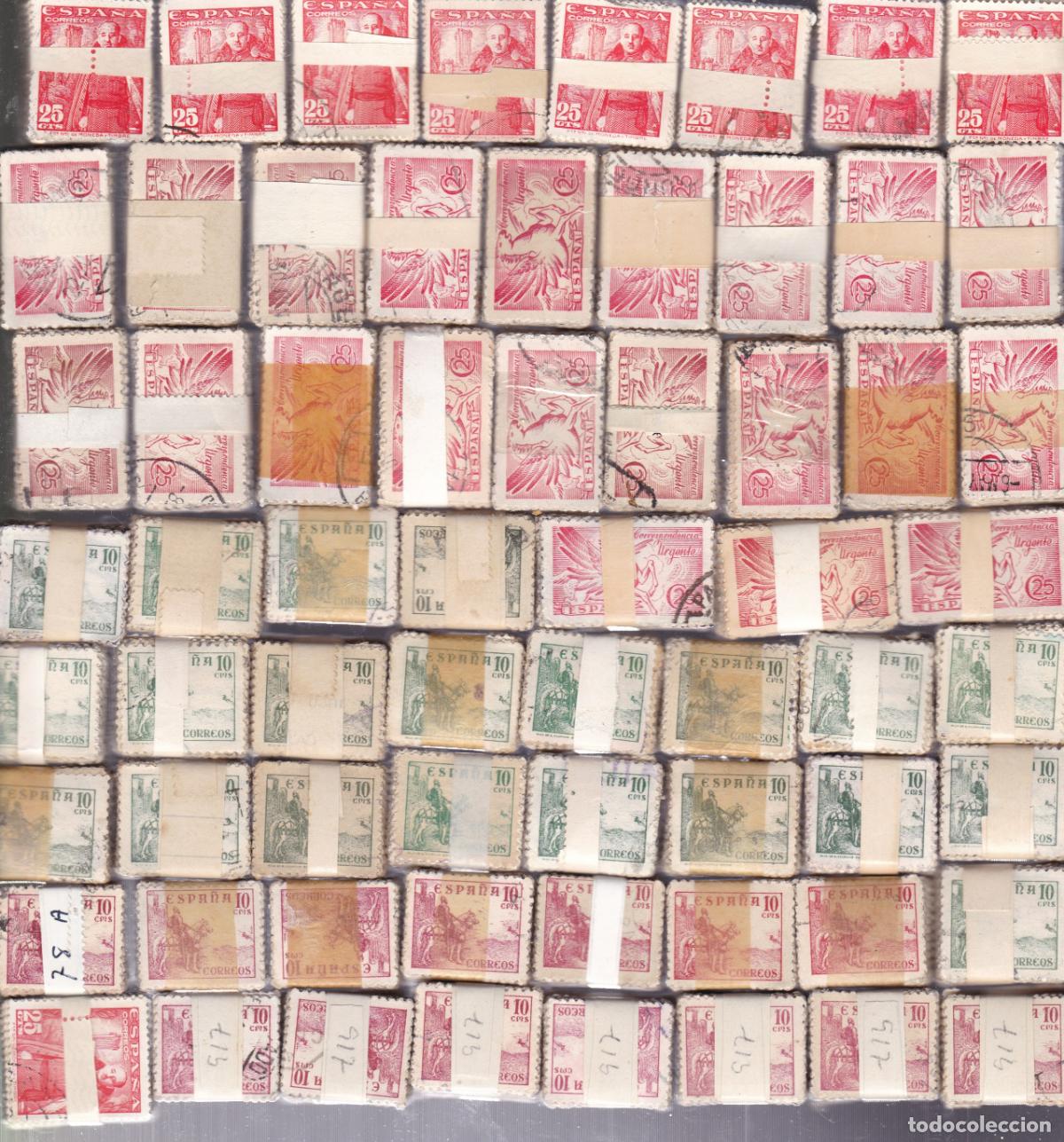 Sellos: ST-URGENTES , CID , FRANCO Lote 6500 Sellos Usados en pastillas