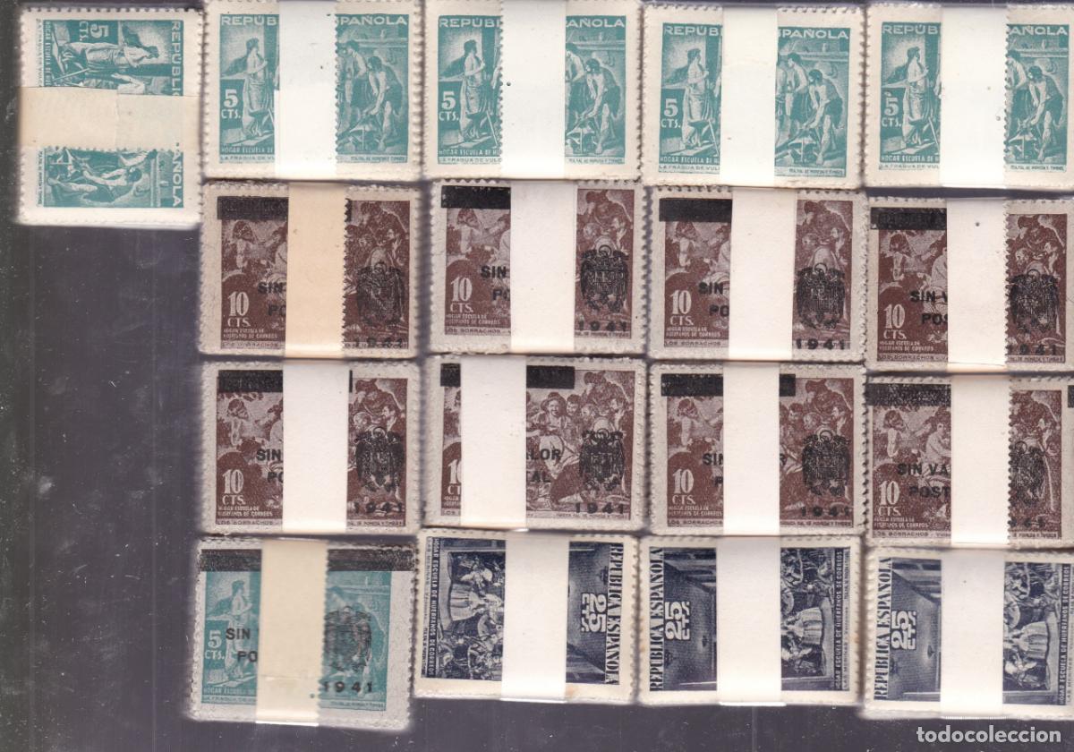 Sellos: ST- BENEFICENCIA Vel&aacute;zquez Lote 1700 Sellos Nuevos ** Sin Fijasellos , en Pastillas