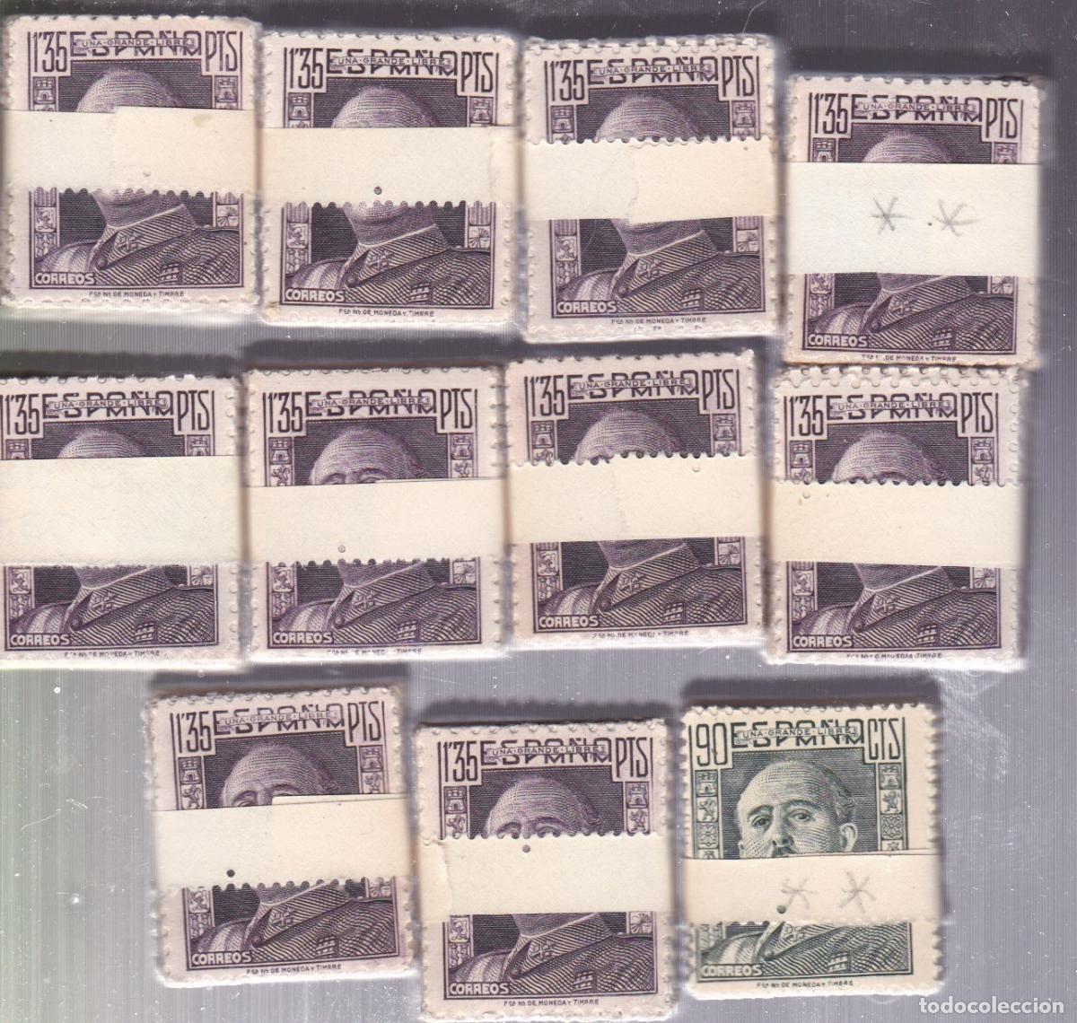 Sellos: ST-FRANCO Edifil 1001 x1000 Sellos y Edifil 1060 x 100 ** Sin Fijaasellos , en Pastillas +2000 eur