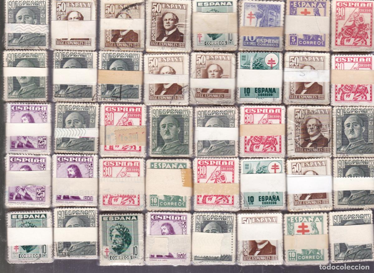 Sellos: ST-Estado Espa&ntilde;ol, Primer Centenario x 16.500 Sellos Usados en Pastillas