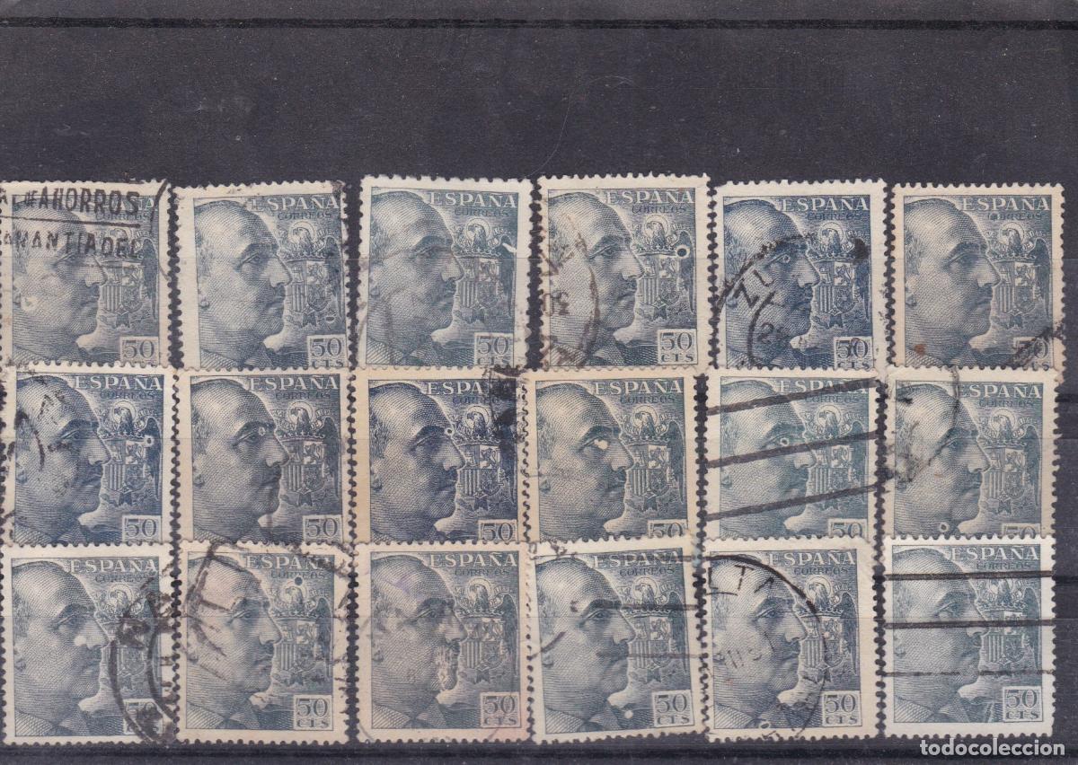 Sellos: FC4-71-FRANCO x 18 Sellos VARIEDADES IMPRESION