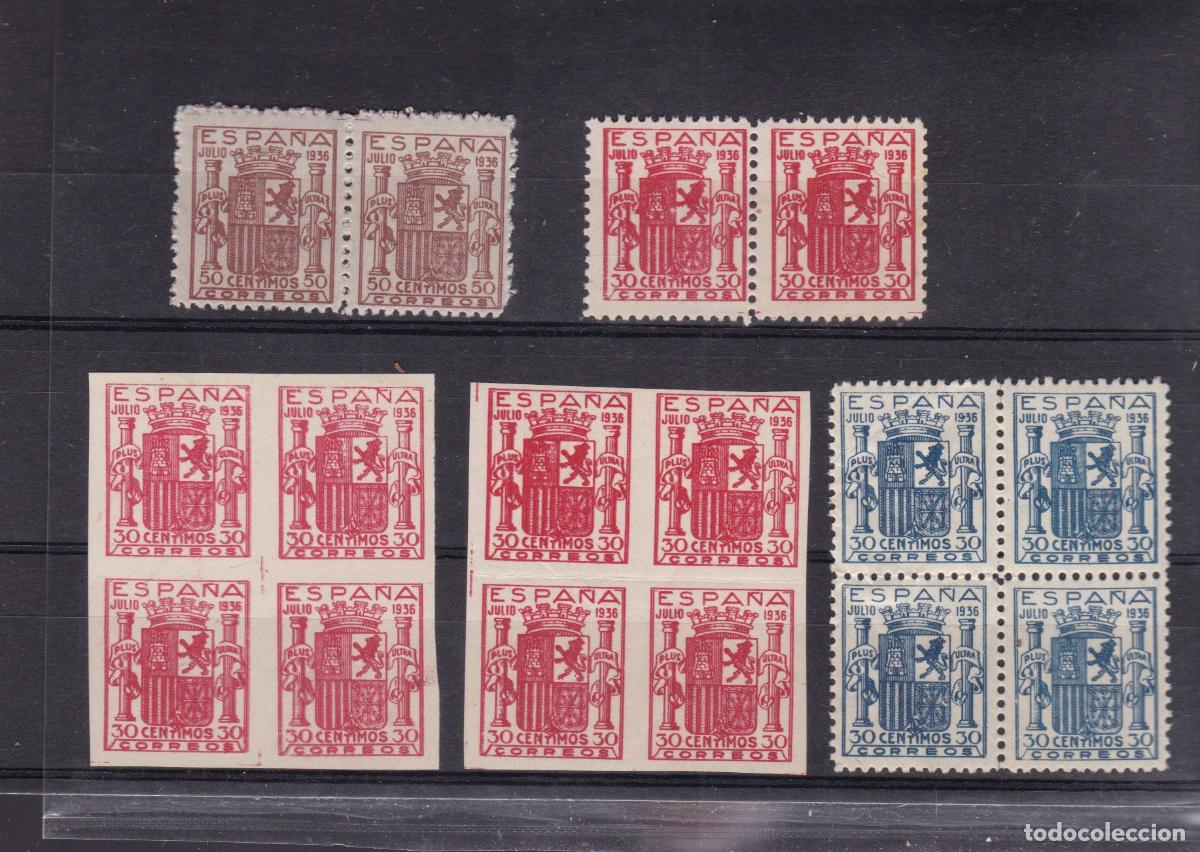 Sellos: FC4-149-ESCUDO GRANADA Edifil 801 x 16 Sellos Nuevos ** Variedades. FALSOS FILATELICOS
