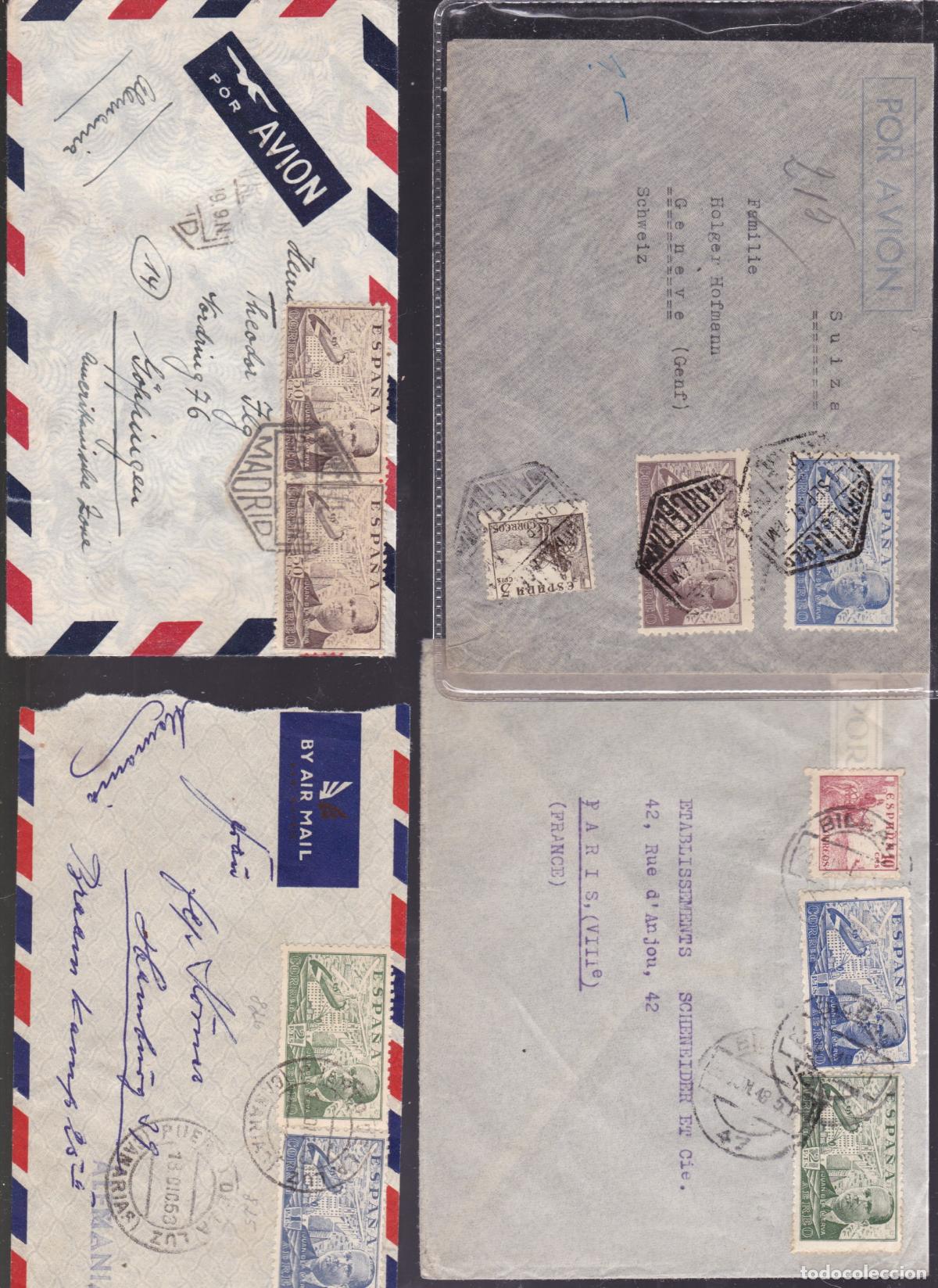 Sellos: GP51- Historia Postal. Lote 19 Cartas ESTADO ESPA&Ntilde;OL