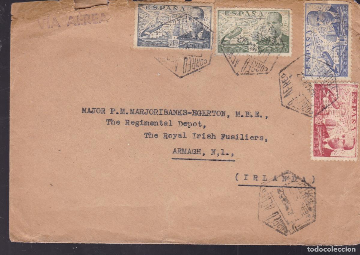 Sellos: HP3-2- Carta JEREZ DE LA FRONTERA - IRLANDA 1952