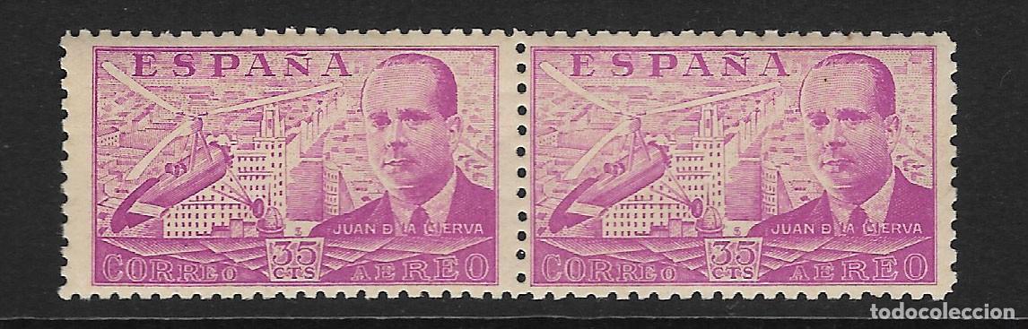 Sellos: ESPA&Ntilde;A. Edifil n&ordm; 942 en pare nueva y defectuosa
