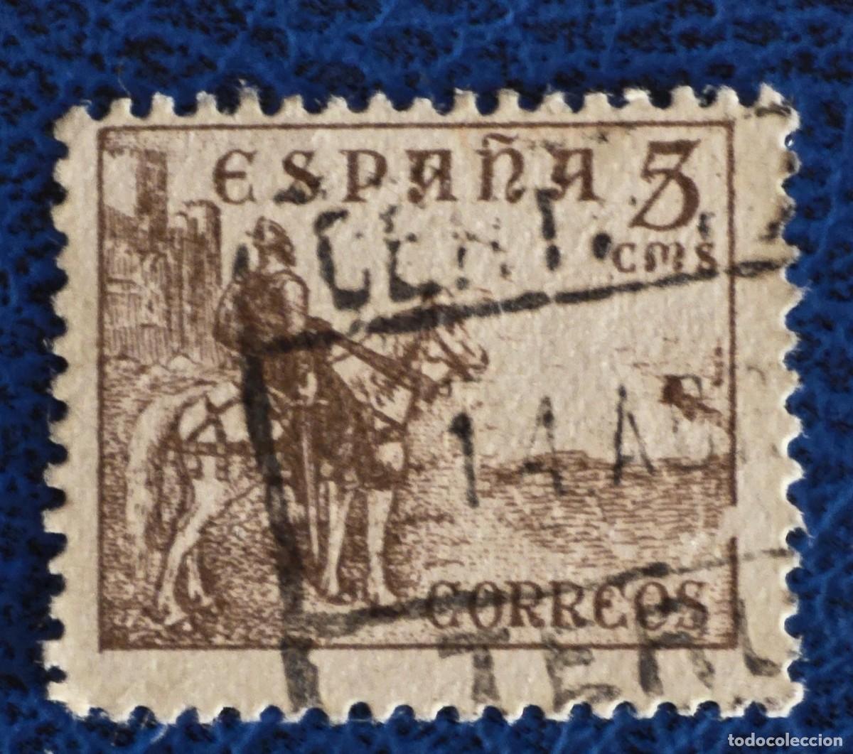 Sellos: SELLO USADO ESPA&Ntilde;A 1937-1949 - EL CID CAMPEADOR 5 CENT