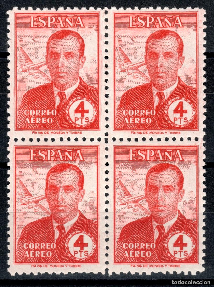 Sellos: EDIFIL 991 CARLOS HAYA 1945. (BLOQUE DE 4). CENTRADO DE LUJO. VALOR CAT&Aacute;LOGO: 88 &euro;. MNH **